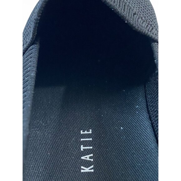 Kelly & Katie Black Knit Slip On Sneakers Womens Size 7M Casual Comfort Shoes - Picture 6 of 10